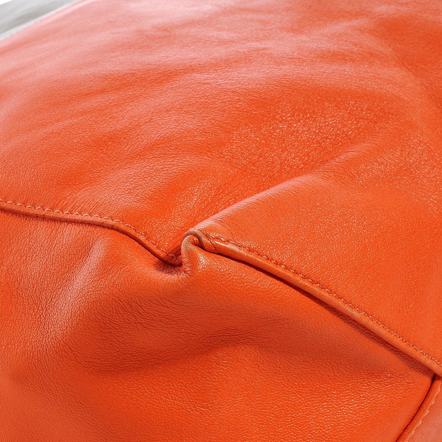 Celine Lambskin Bi-Cabas Fluo Peach 5 of 9