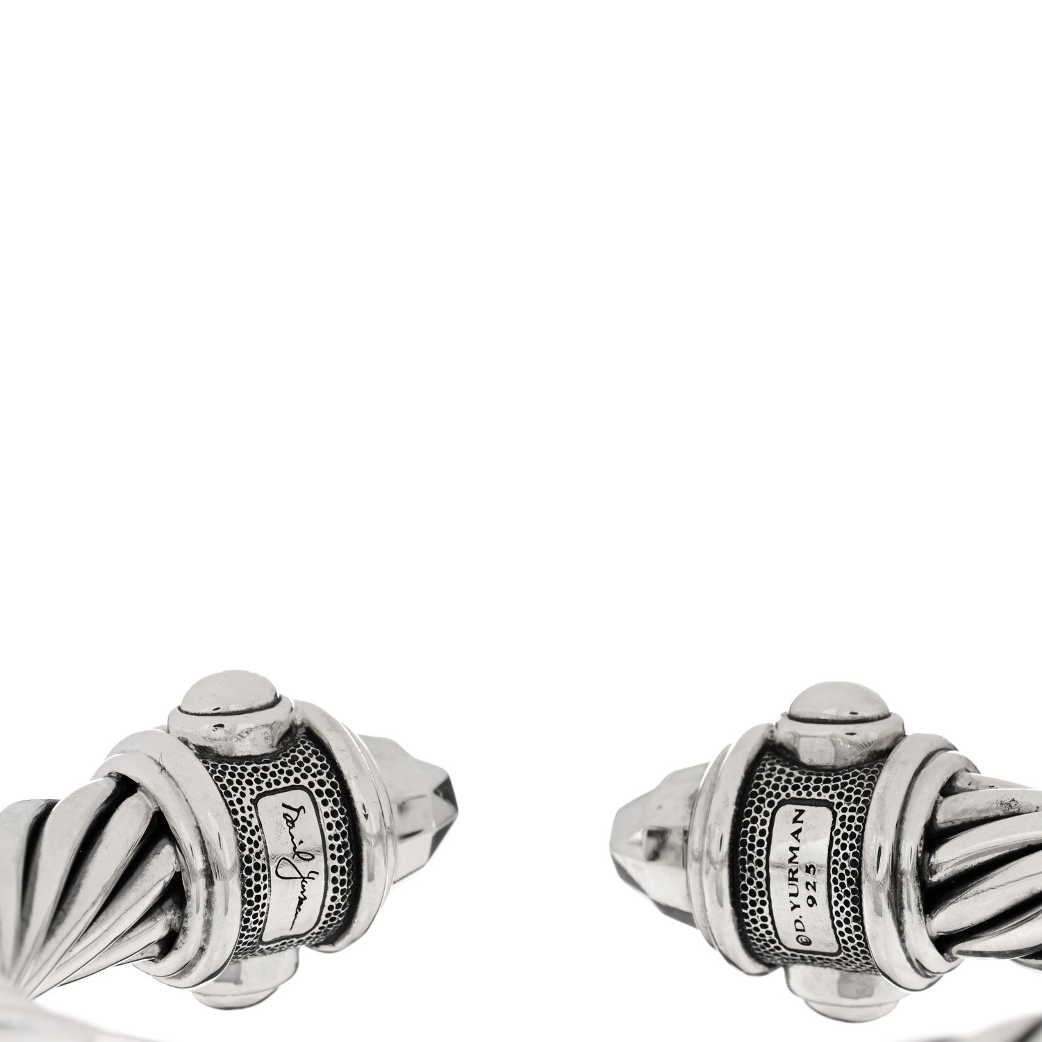 David Yurman Sterling Silver 10mm Renaissance Cable Bracelet 3 of 4