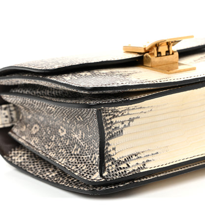 Celine Lizard Small Classic Box Flap Bag Natural 8 of 9
