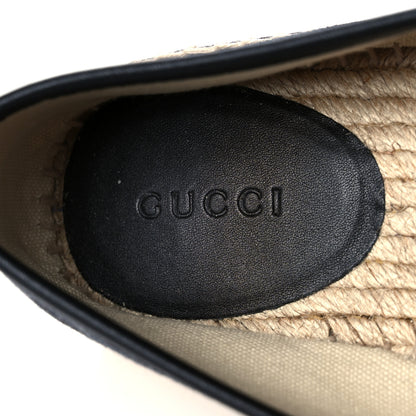 Gucci Monogram Espadrilles 39 Black 7 of 8