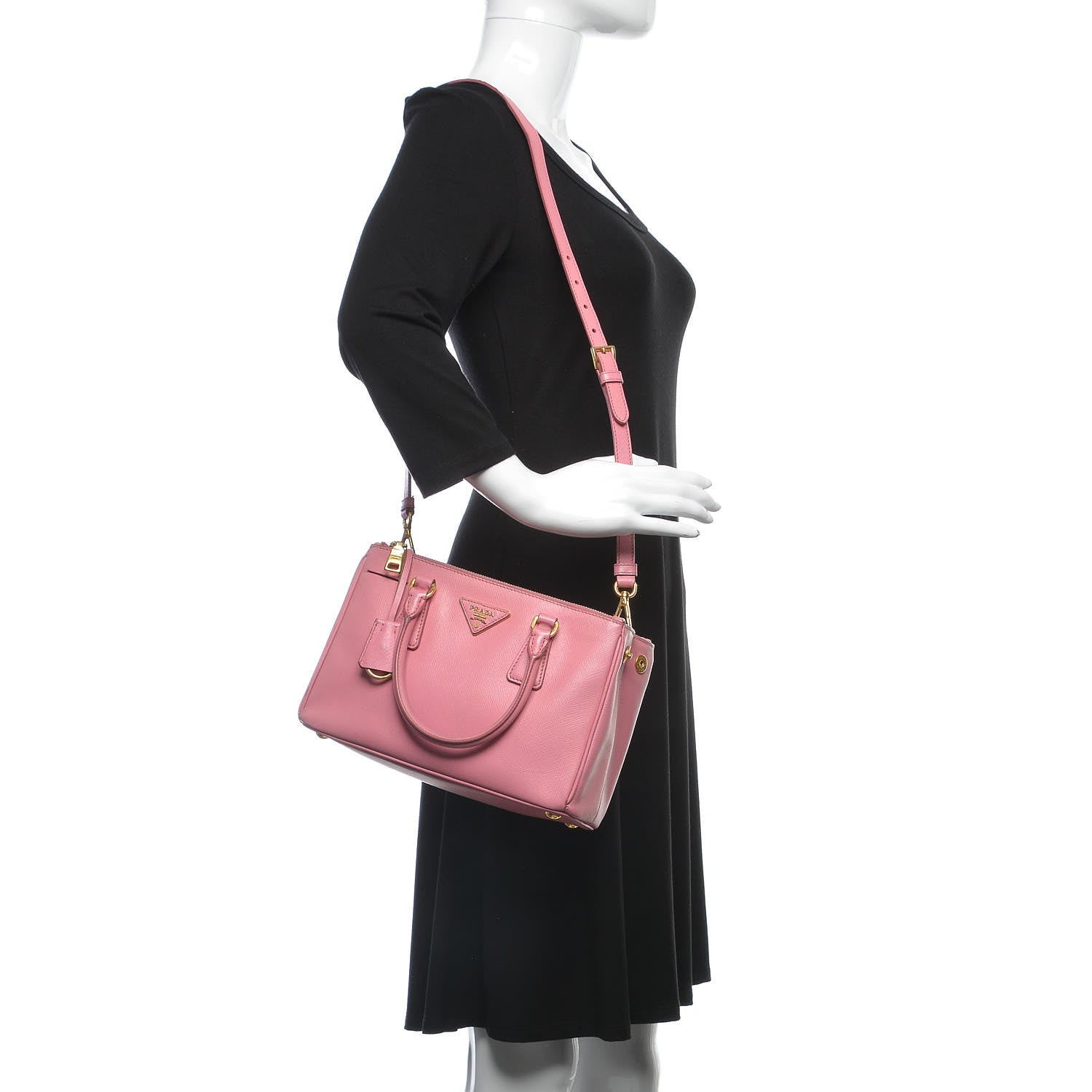 Prada Saffiano Small Galleria Double Zip Tote Tamaris 3 of 26