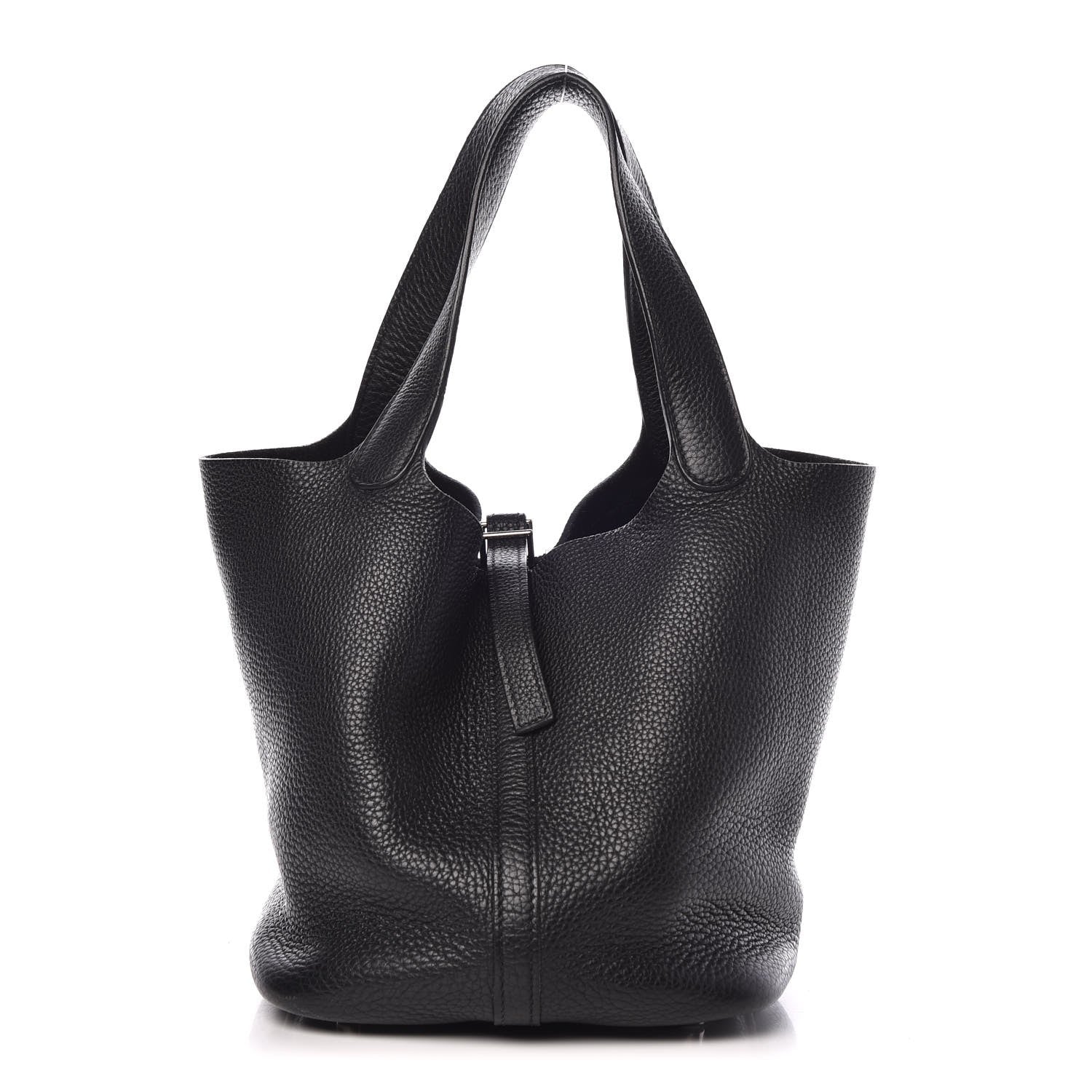 Hermes Taurillon Clemence Picotin 22 MM Black 1 of 7