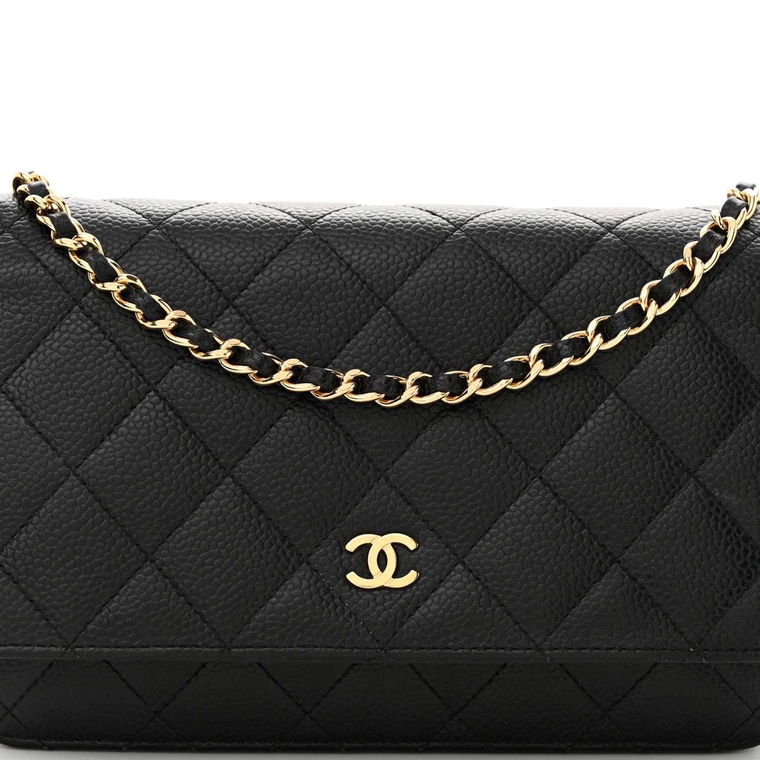 Chanel Caviar Quilted Wallet on Chain WOC Black 9 of 21