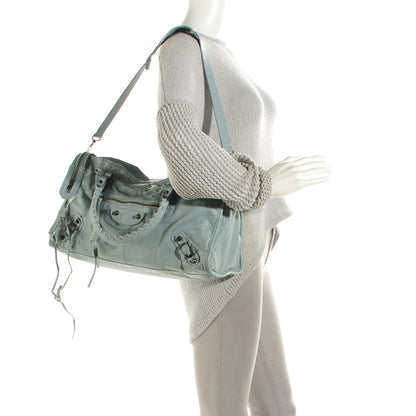 Balenciaga Agneau Classic Hardware Part Time Bleu Acier Ciel 2 of 13