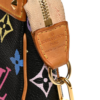 Louis Vuitton Monogram Multicolor Pochette Accessories Black 7 of 13