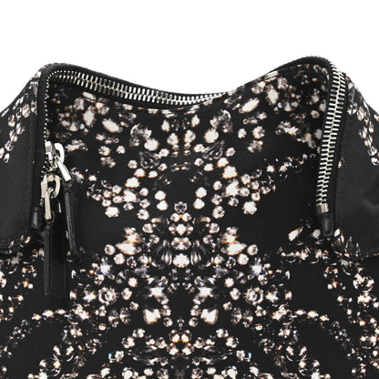 Alexander McQueen Silk Dandelion Print De Manta Clutch Black 8 of 12