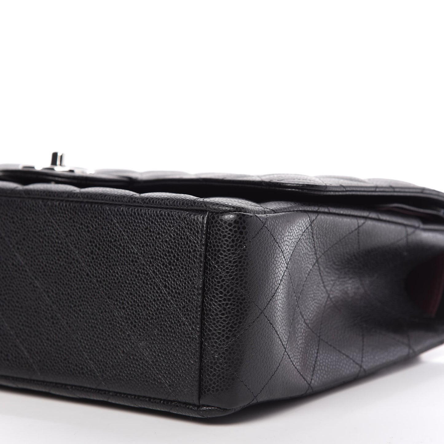 Caviar Quilted Maxi Double Flap Black