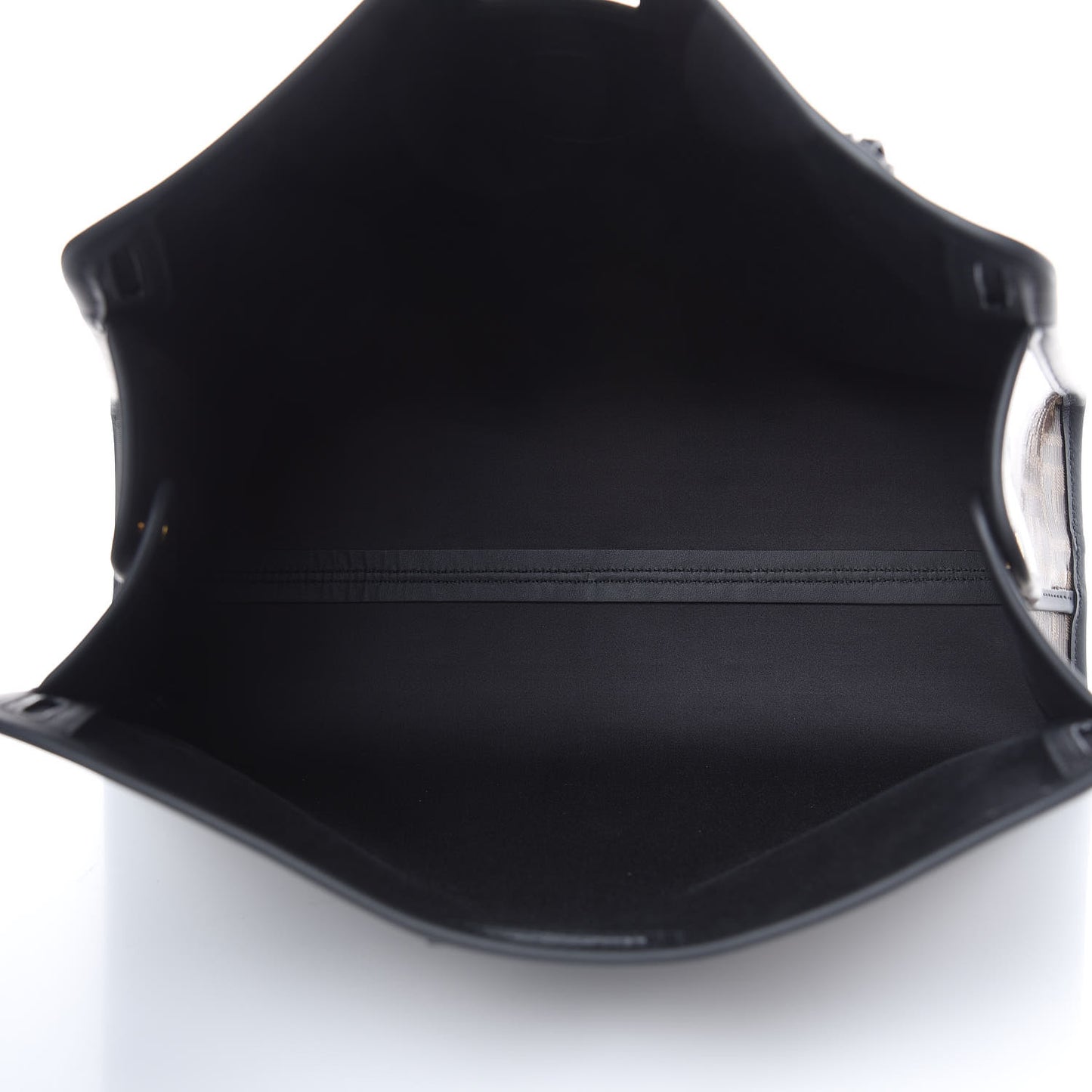 Glazed Fabric Vitello Century FF 1974 Stamp Patch Medium Peekaboo Defender Cover Mogano Panna Black