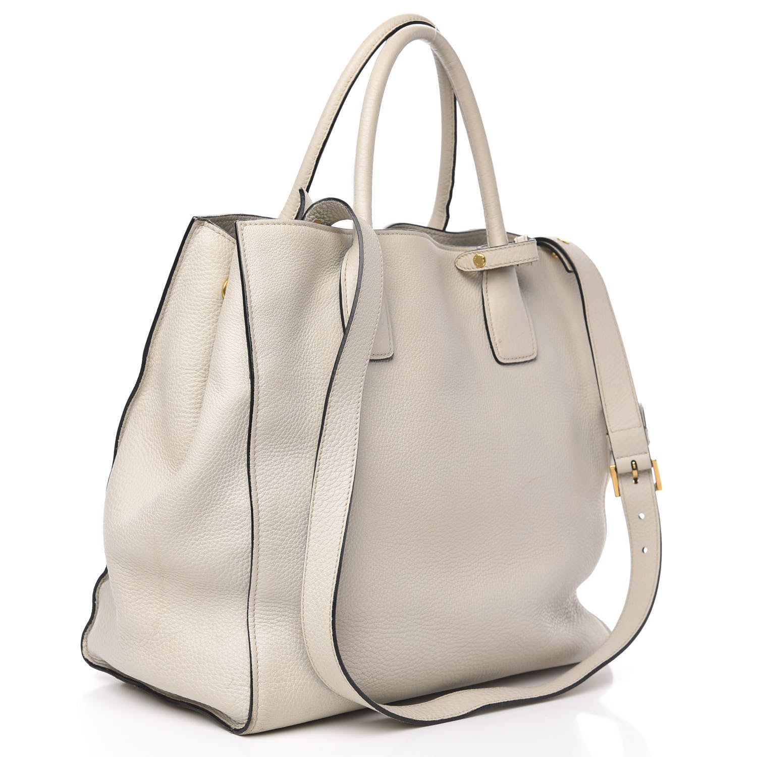 Prada Vitello Daino Tote Talco 3 of 17