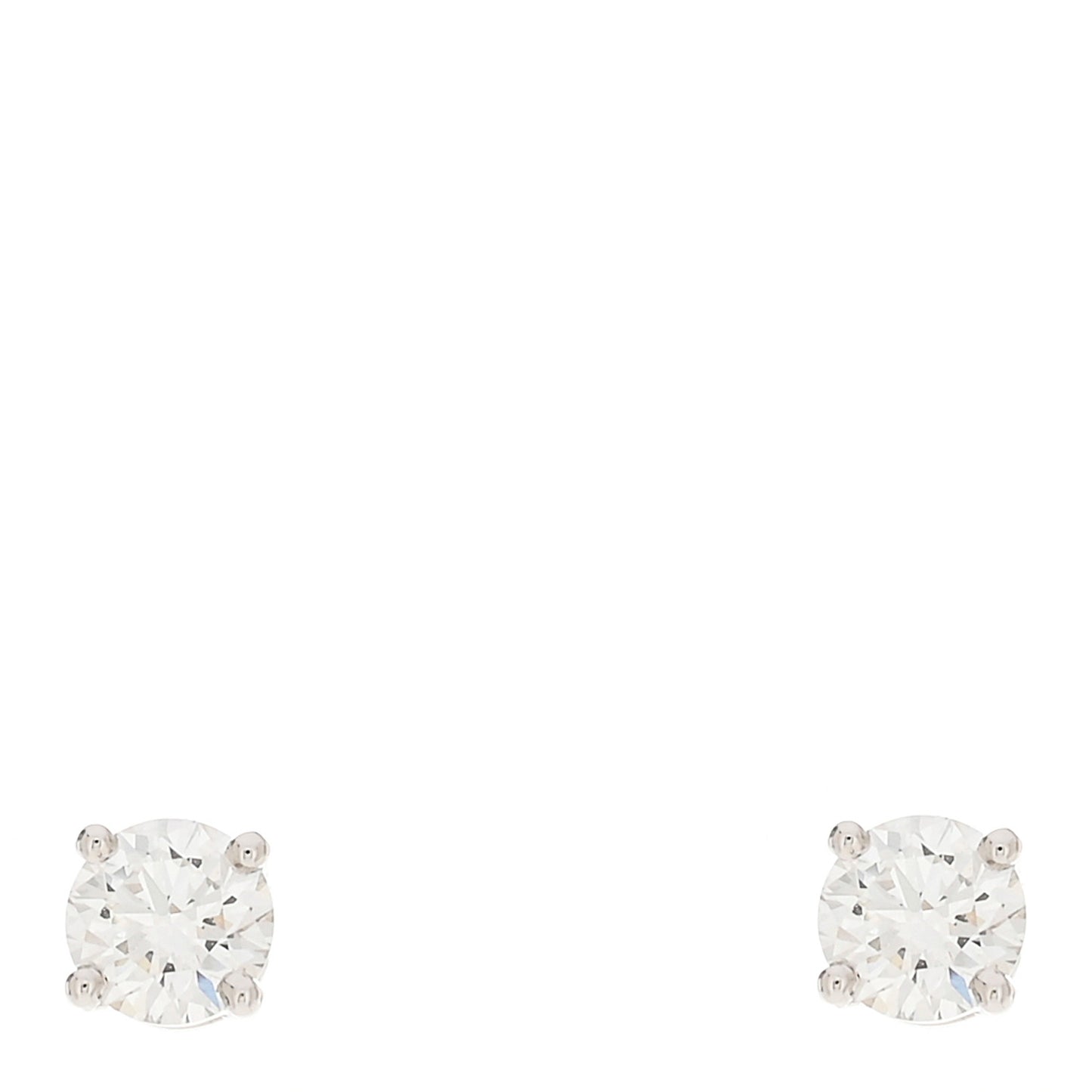 Platinum Diamond .36ctw Solitaire Earrings