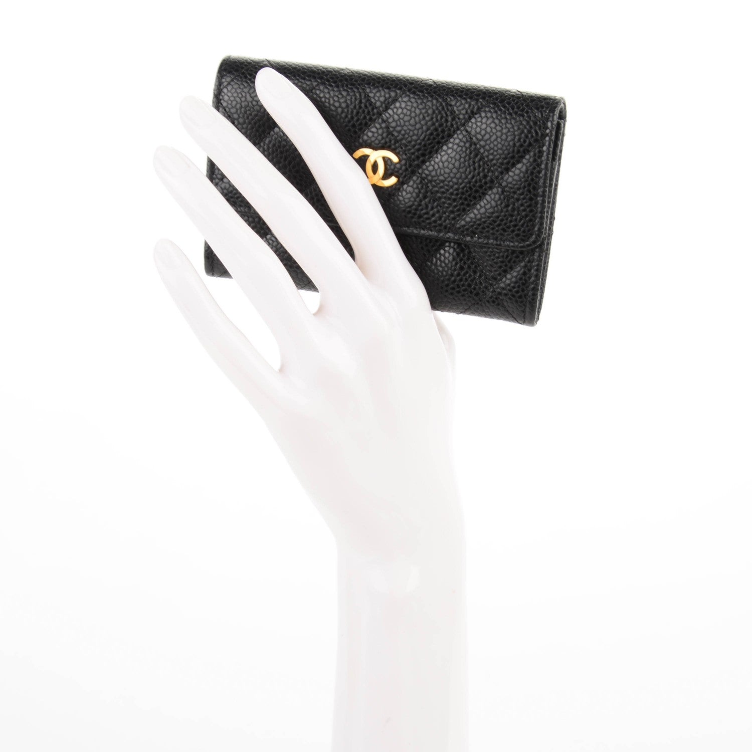 Chanel Caviar Quilted Flap Card Holder Black 2 of 6