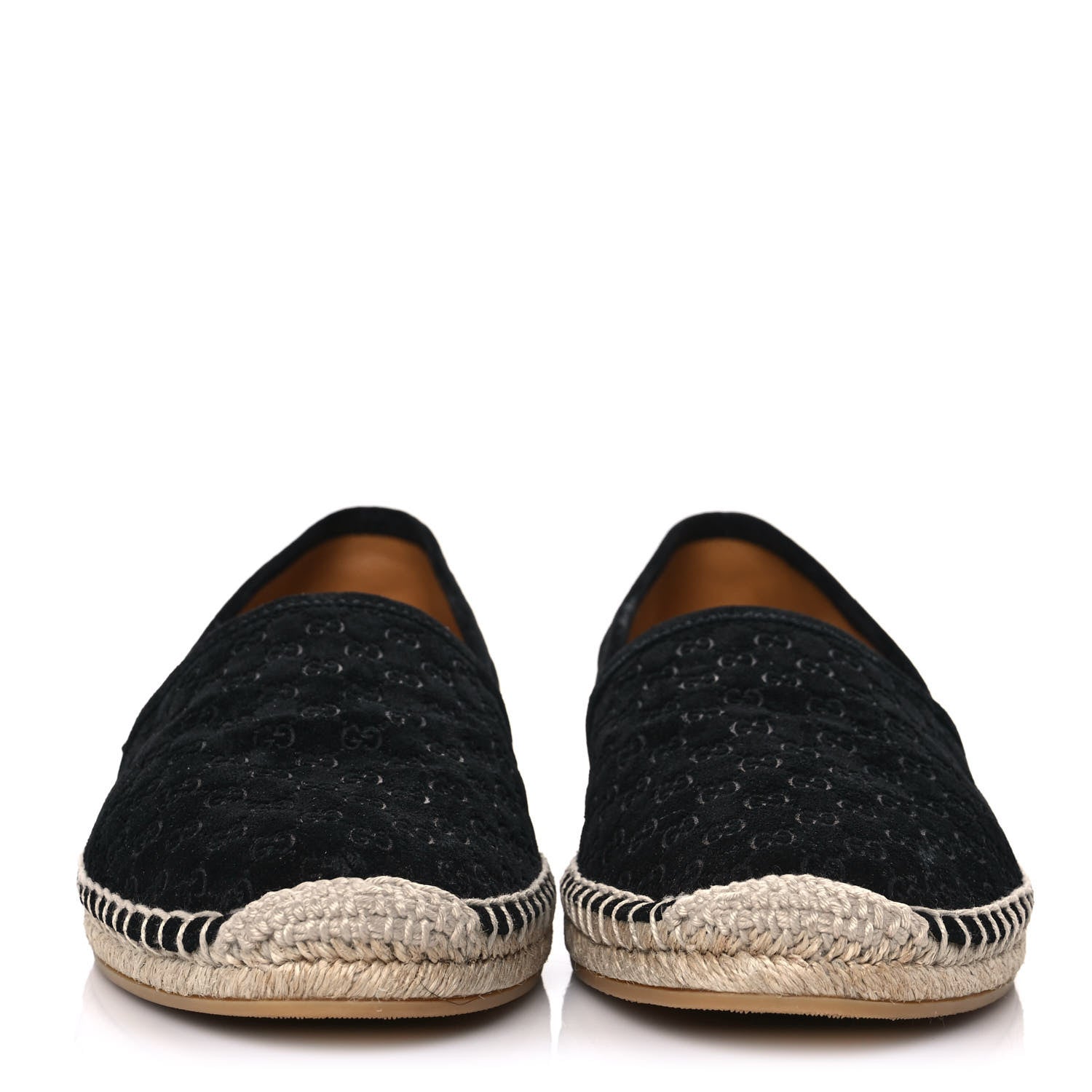 Gucci Suede Microguccissima Espadrilles 39.5 Black 2 of 7