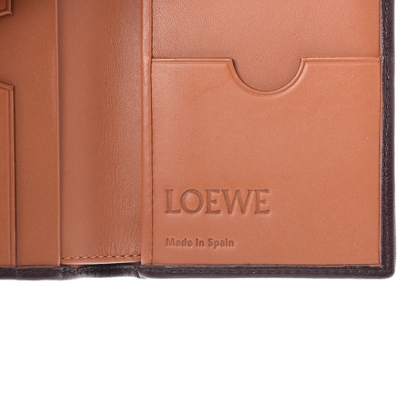 Calfskin Bi-Fold Wallet Brown