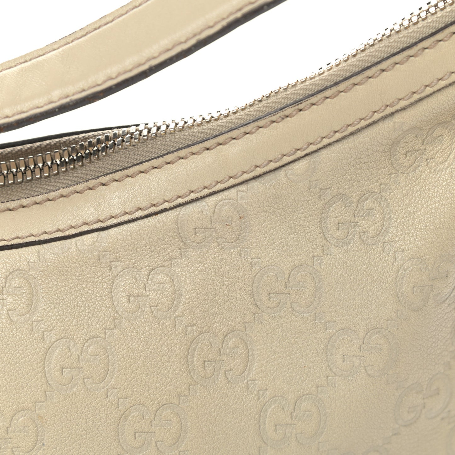 Guccissima Large Princy Hobo Off White