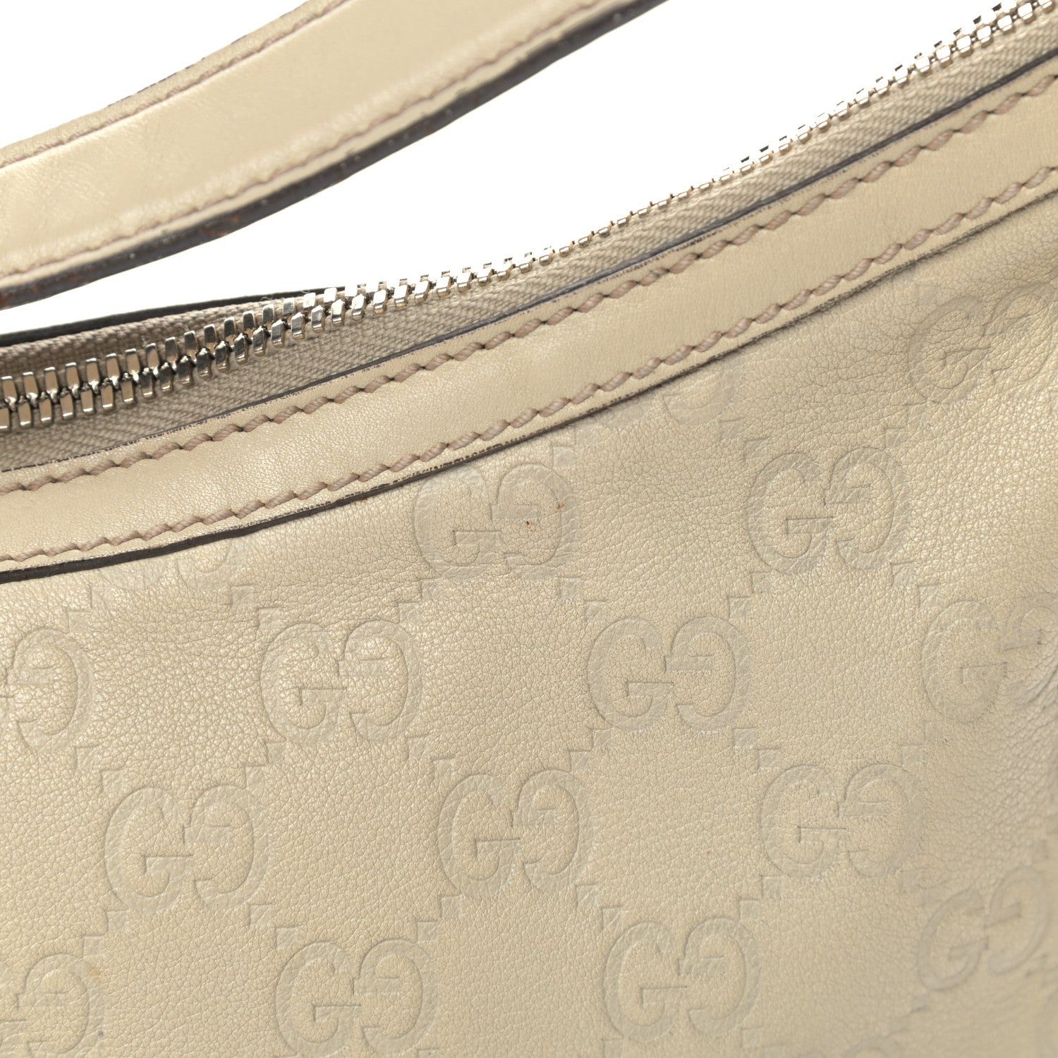Gucci Guccissima Large Princy Hobo Off White 13 of 14