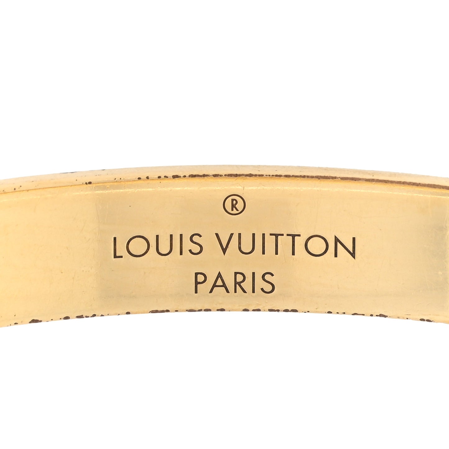 Brass Monogram Nanogram Cuff S Gold