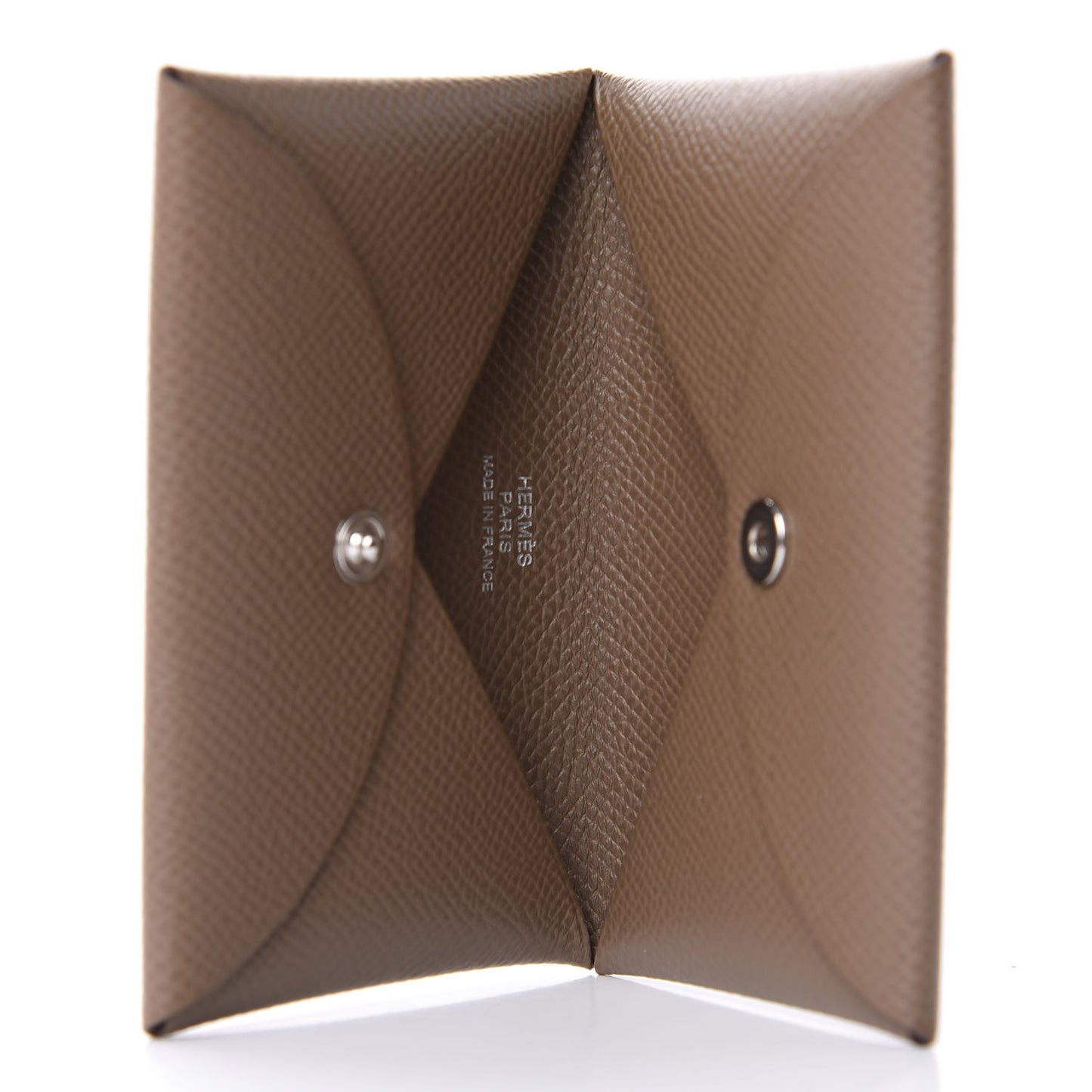 Epsom Calvi Card Case Etoupe