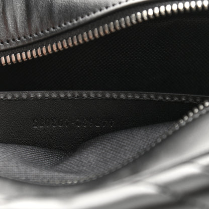 Gucci Calfskin Matelasse Monochrome Small GG Marmont Chain Shoulder Bag Black 7 of 11