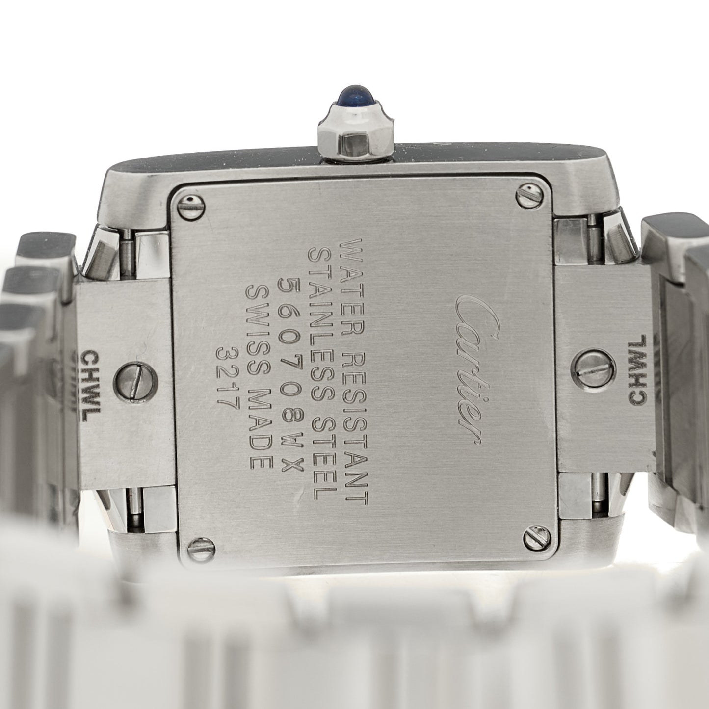 Stainless Steel 20mm Tank Francaise Quartz Watch