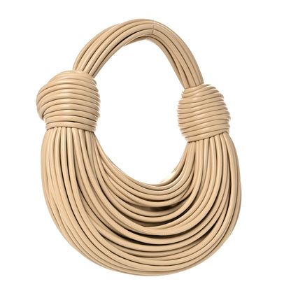 Bottega Veneta Nappa Mini Tubular Double Knot Porridge 3 of 9