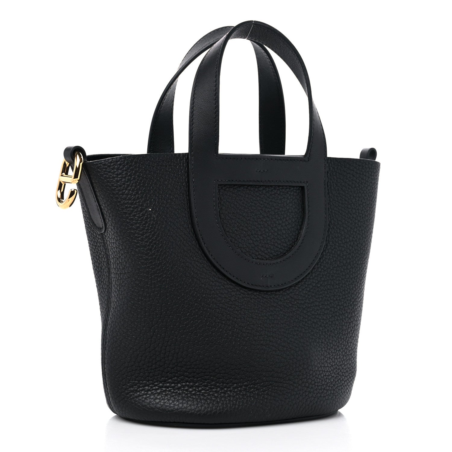 Hermes Taurillon Clemence Swift In-The-Loop 18 Bag Black 3 of 10