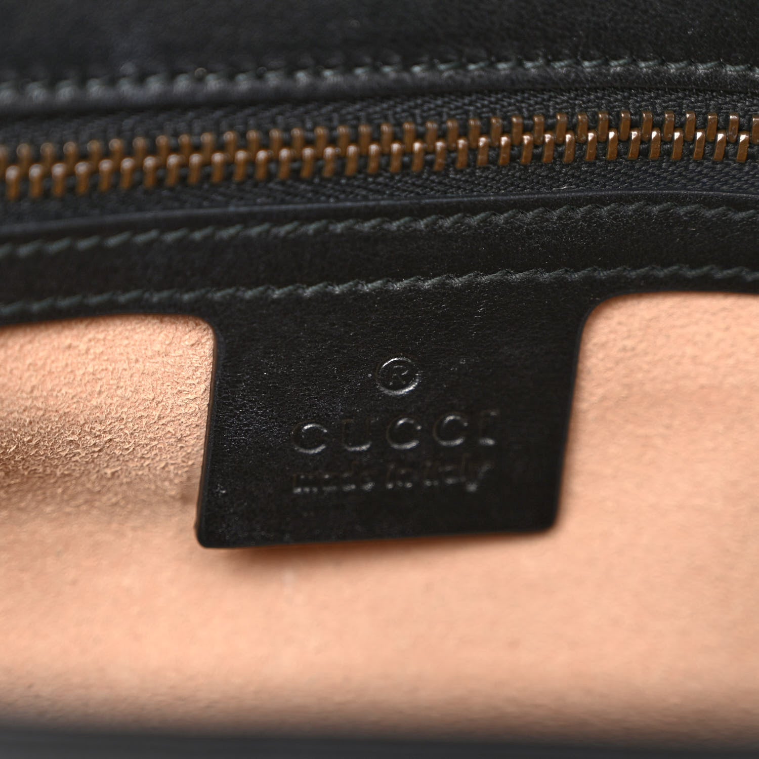 Gucci Calfskin Matelasse Medium GG Marmont Shoulder Bag Black 5 of 11