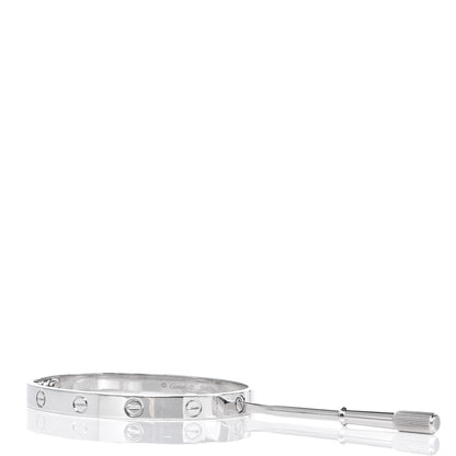Cartier 18K White Gold LOVE Bracelet 17 6 of 6