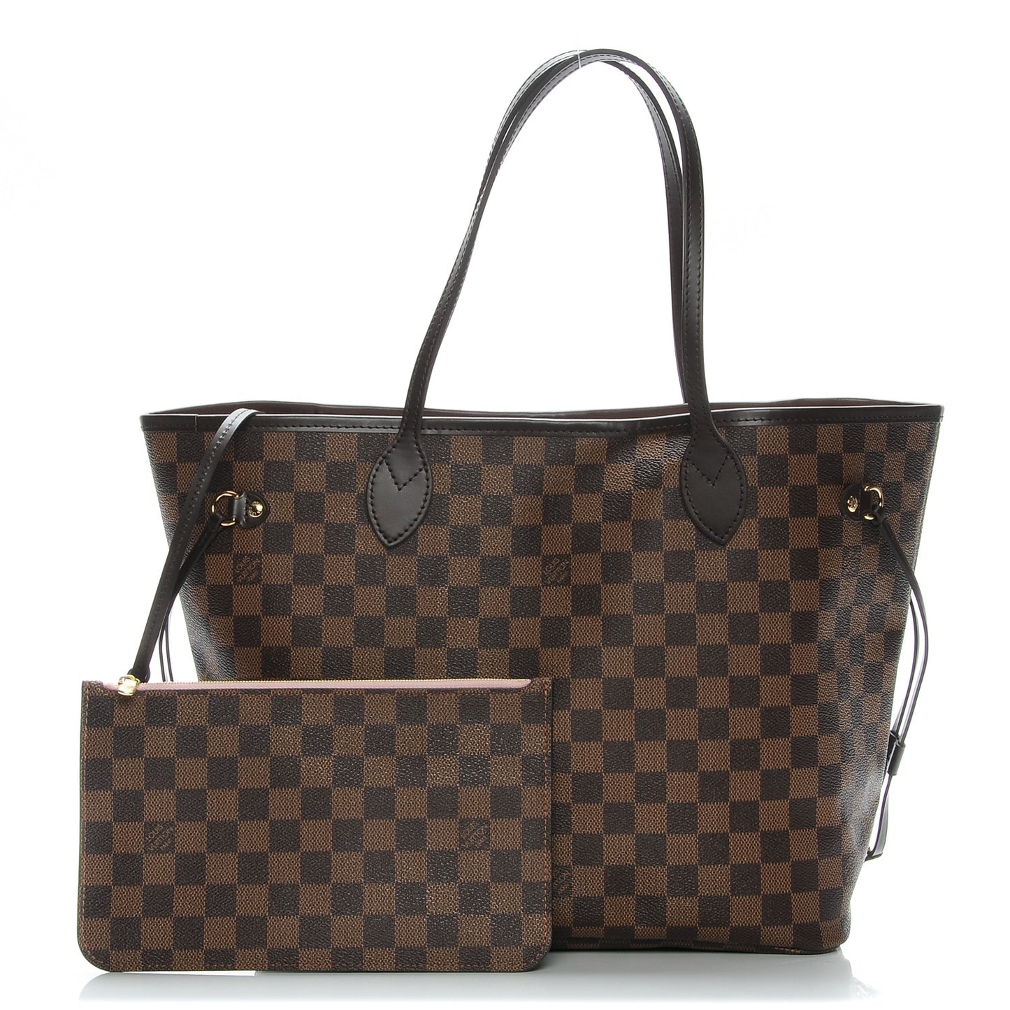 Damier Ebene Neo Neverfull MM Rose Ballerine