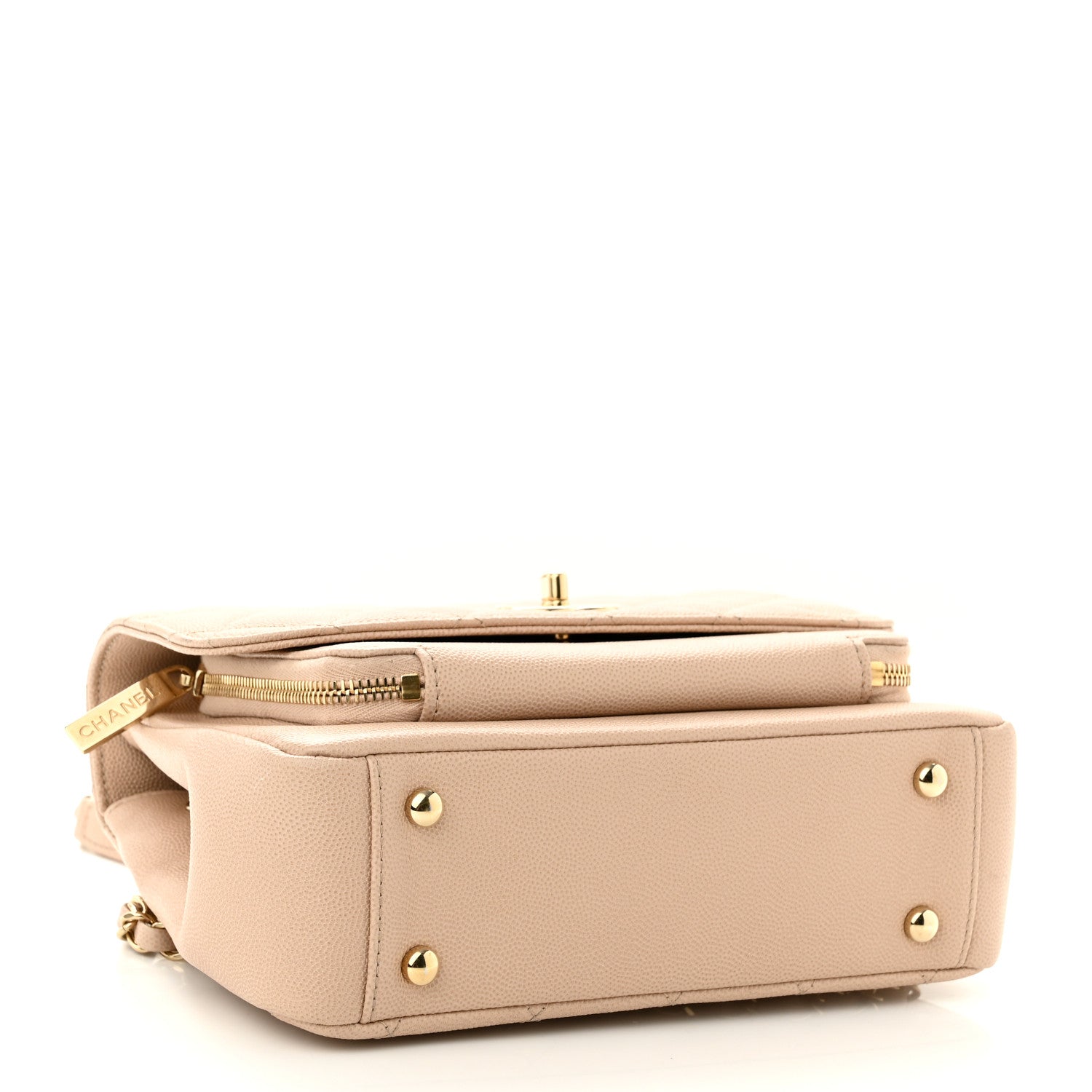 Chanel Caviar Quilted Medium Business Affinity Flap Beige 4 of 10