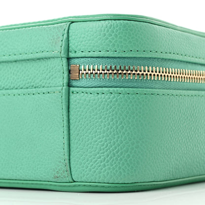 Chanel Caviar Quilted Medium CC Filigree Vanity Case Green 11 of 11