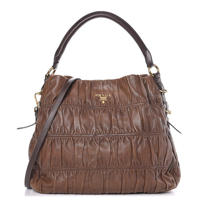 Prada Nappa Gaufre Hobo Noce 1 of 16