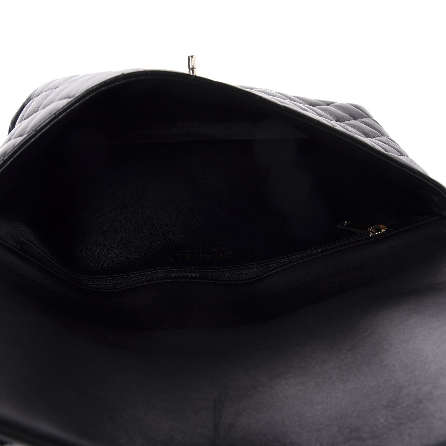 Chanel Lambskin Quilted Flap Clutch Black 5 of 11