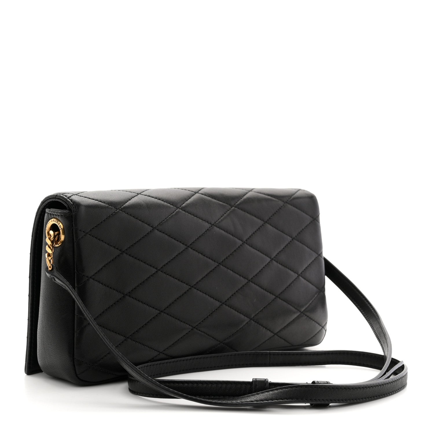 Saint Laurent Lambskin Quilted Monogram Kate 99 Black 3 of 10