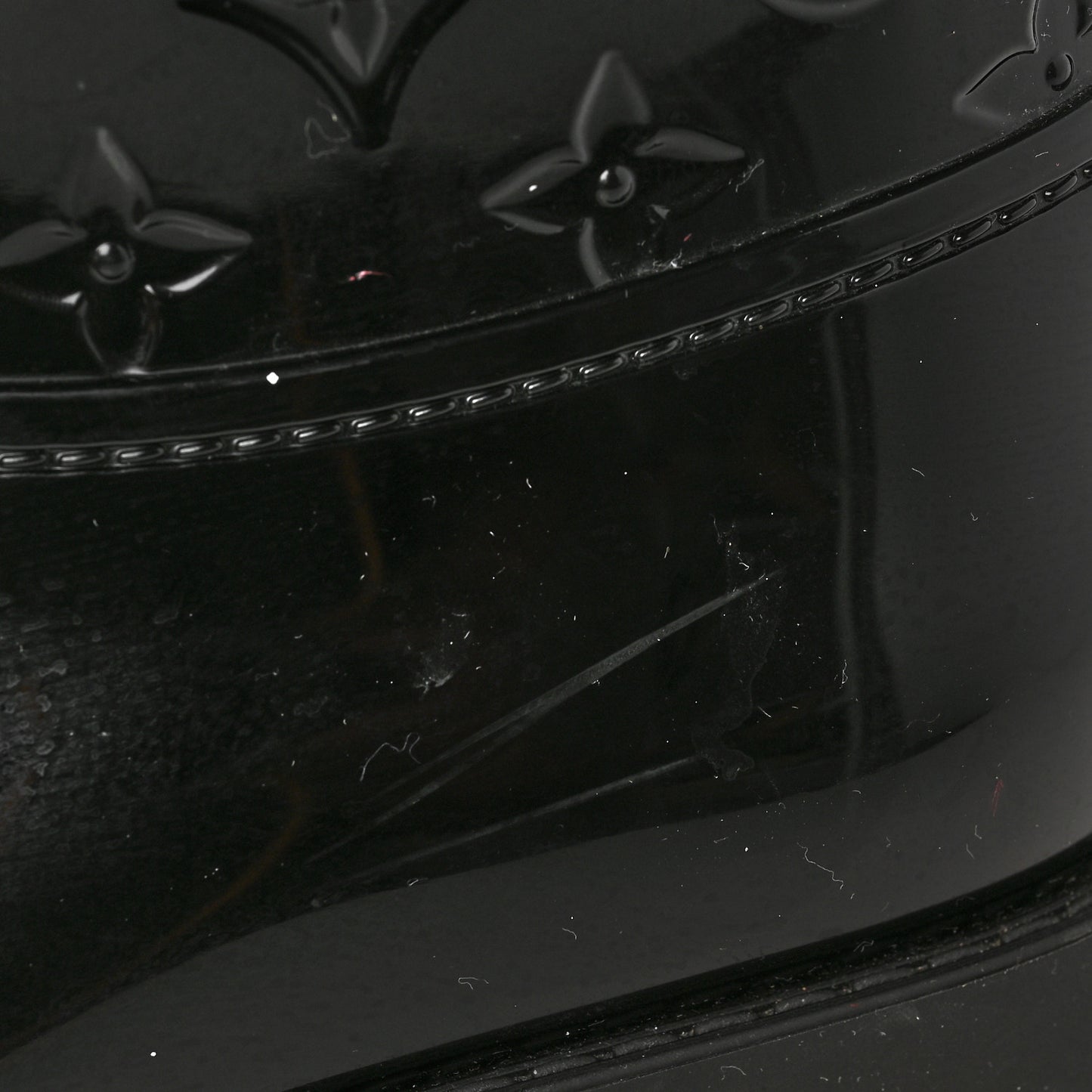 Rubber Embossed Monogram Splash Rain Short Boots 39 Black