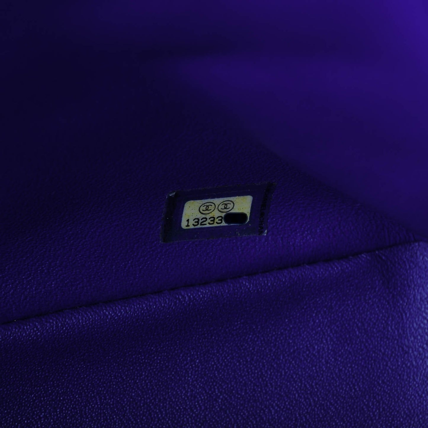 Lambskin Quilted Jumbo Single Flap Blue