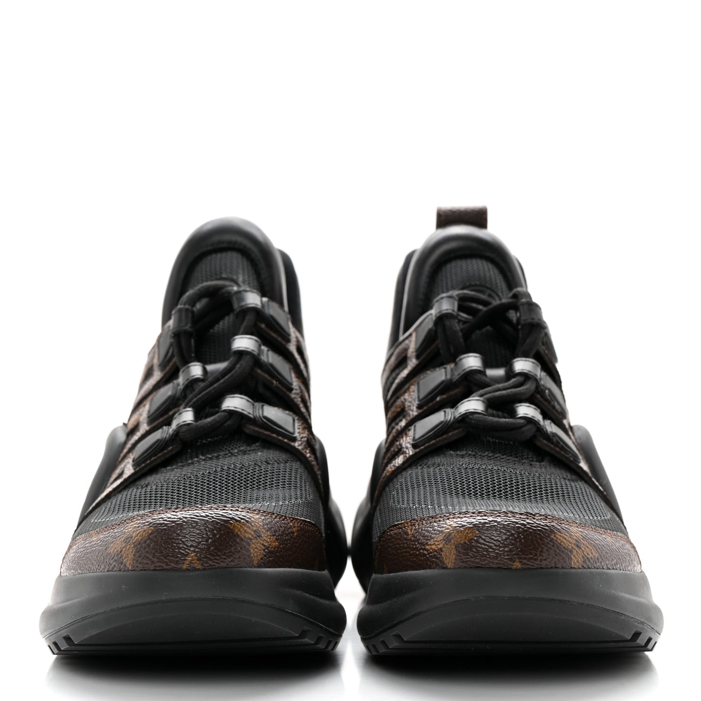 Calfskin Patent Monogram LV Archlight Sneakers 38.5 Black