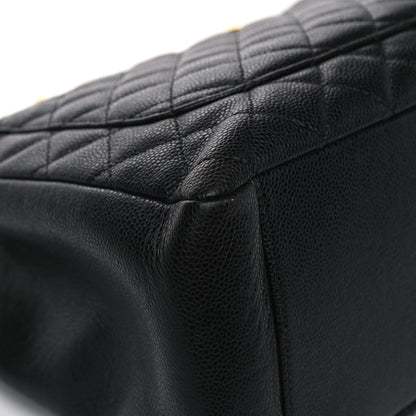 Chanel Caviar Quilted Grand Shopping Tote GST Black 6 of 13