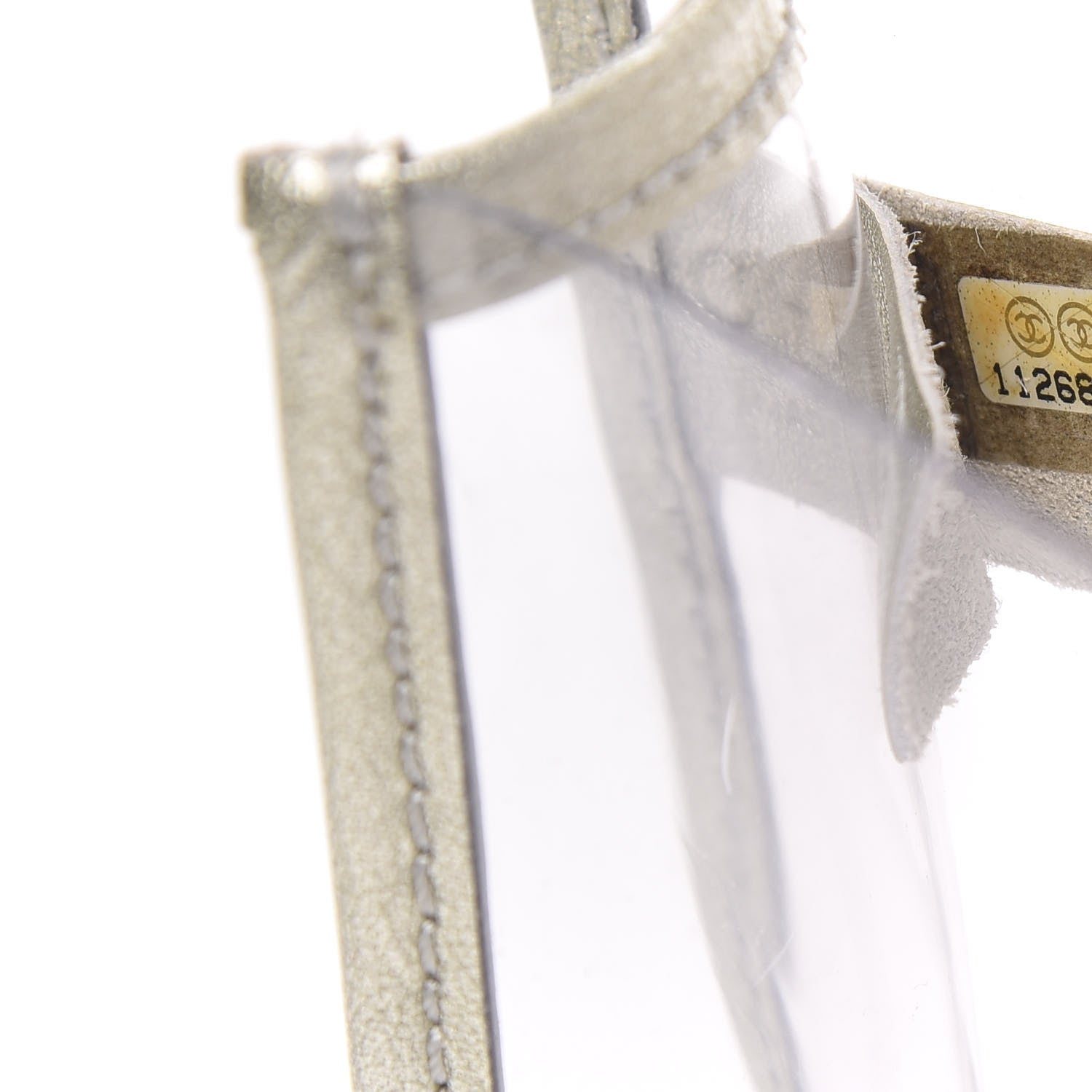 Chanel Lambskin Vinyl Large Naked Flap Silver 7 of 9