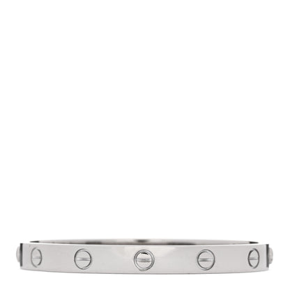 Cartier 18K White Gold LOVE Bracelet 16 2 of 8