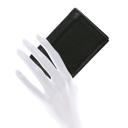 Prada Vitello Micro Grain Card Holder Black 2 of 9