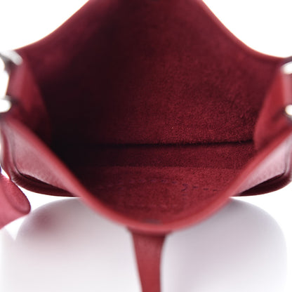 Hermes Taurillon Clemence Evelyne TPM Rouge Grenat 5 of 10