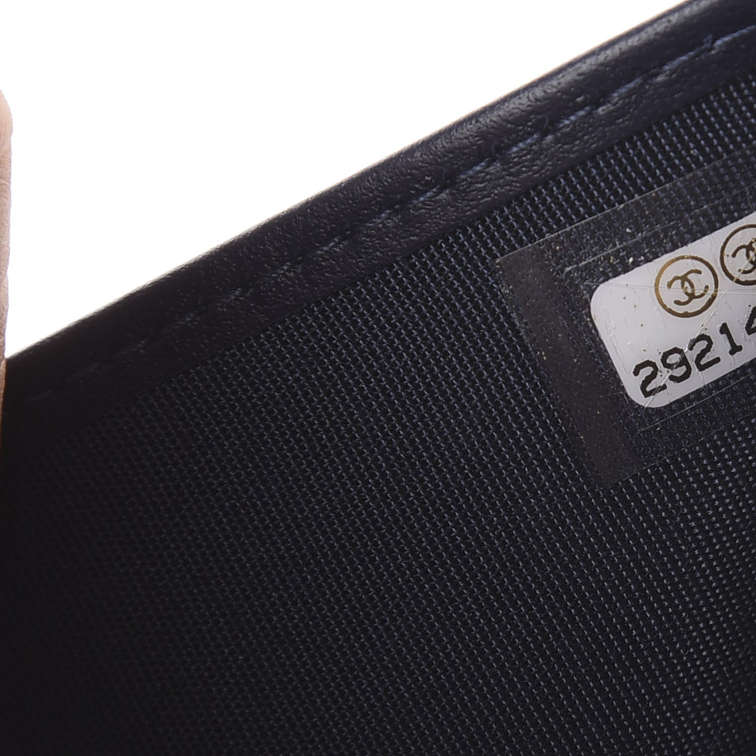 Chanel Caviar Quilted Filigree Compact Wallet Navy 13 of 13