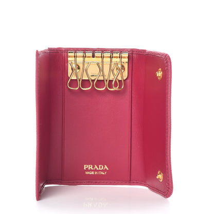 Prada Vitello Move 6 Key Holder Ibisco 5 of 9