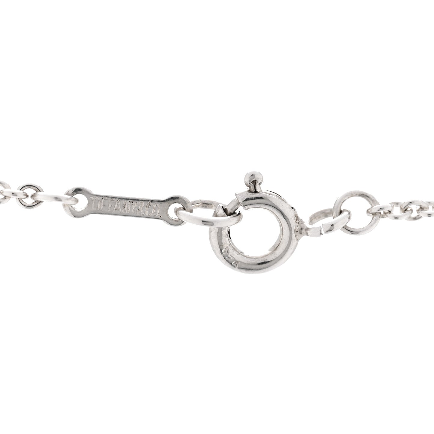 Sterling Silver 22mm Elsa Peretti Open Heart Pendant Necklace