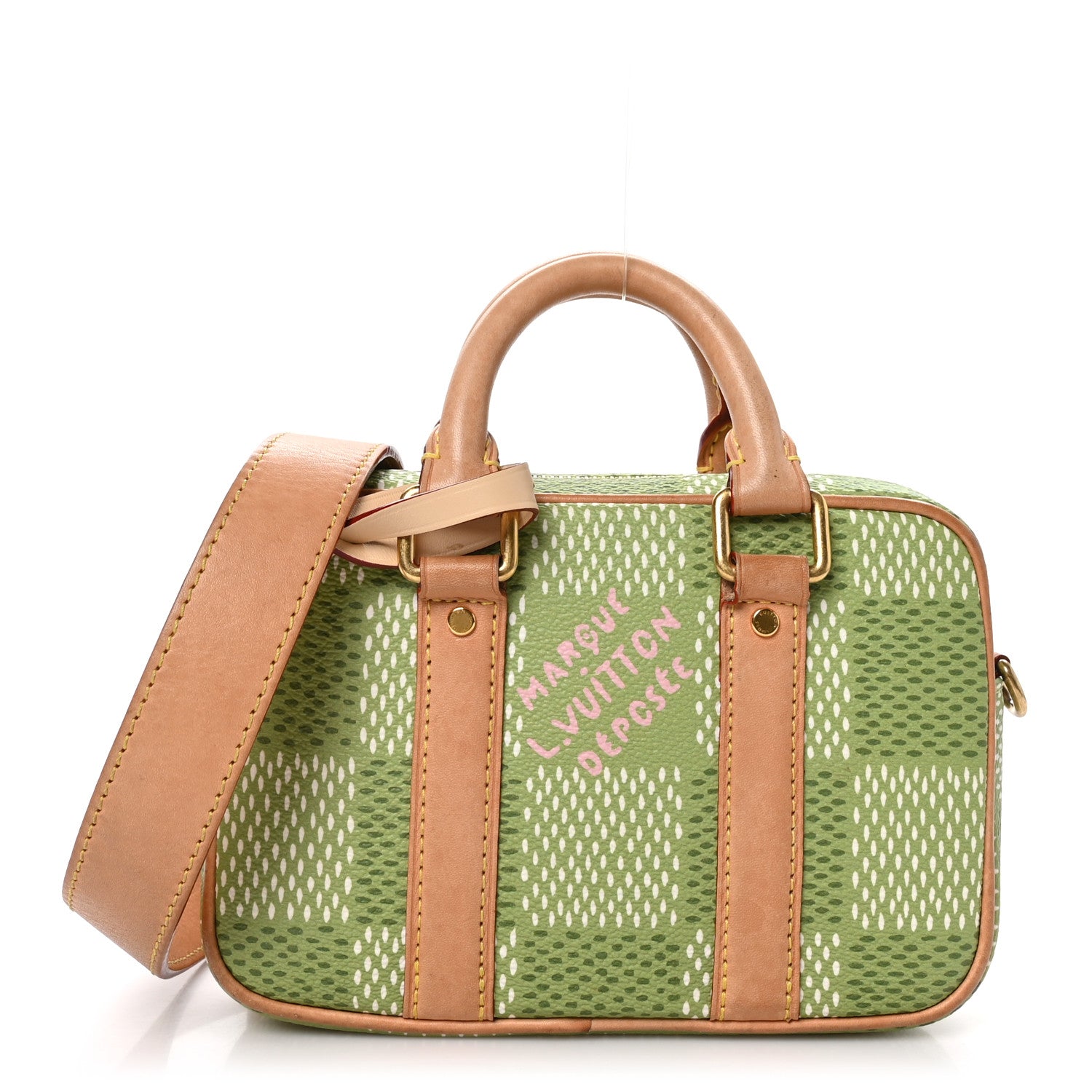 Louis Vuitton Damier Golf Nano Porte Documents Voyage Green