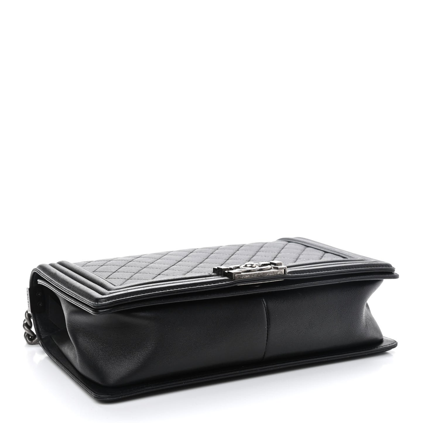 Lambskin Quilted New Medium Boy Flap Black