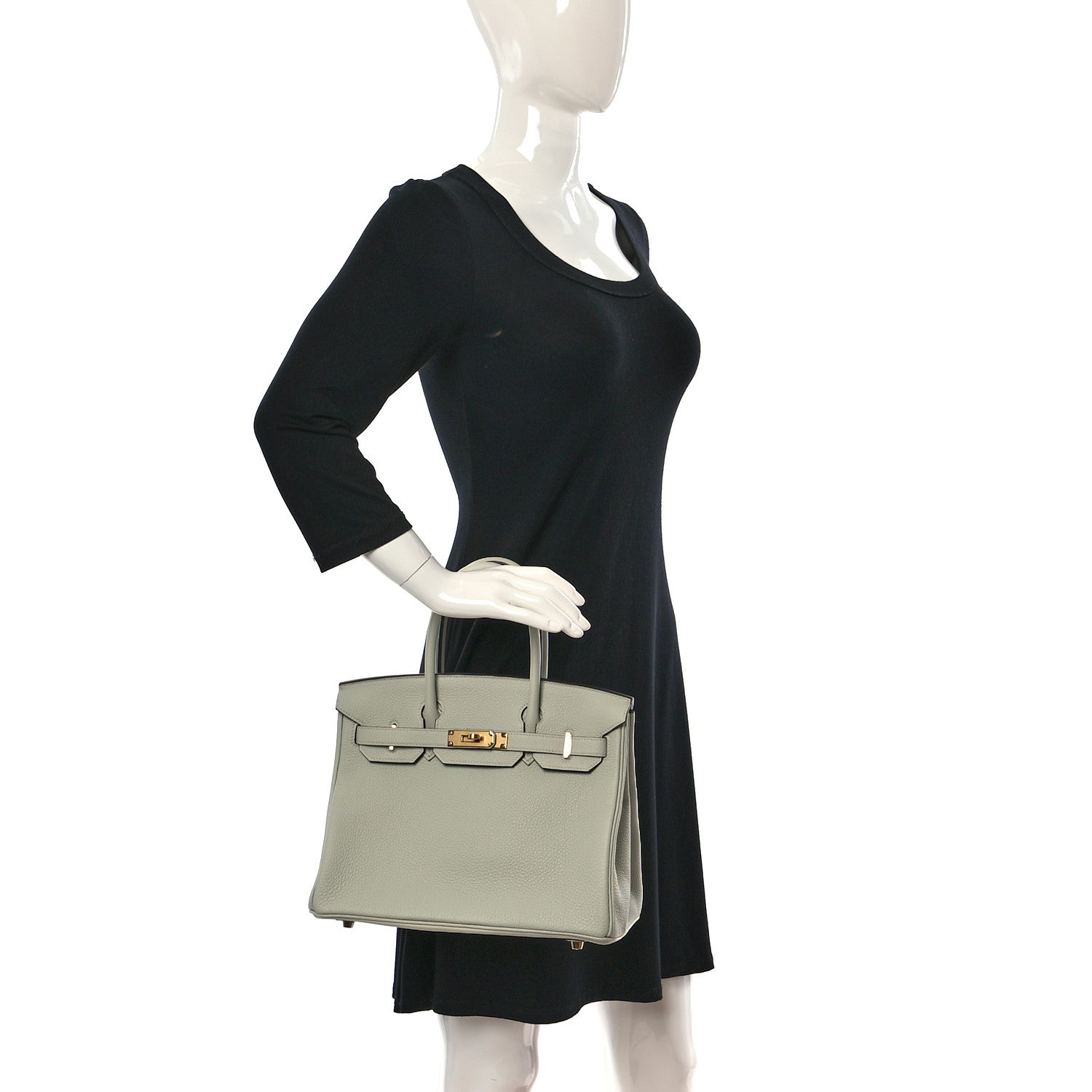 Hermes Togo Birkin 30 Gris Neve 2 of 10