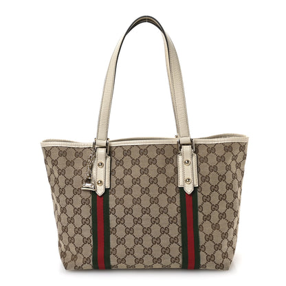 Gucci Monogram Medium Jolicoeur Tote White 1 of 10