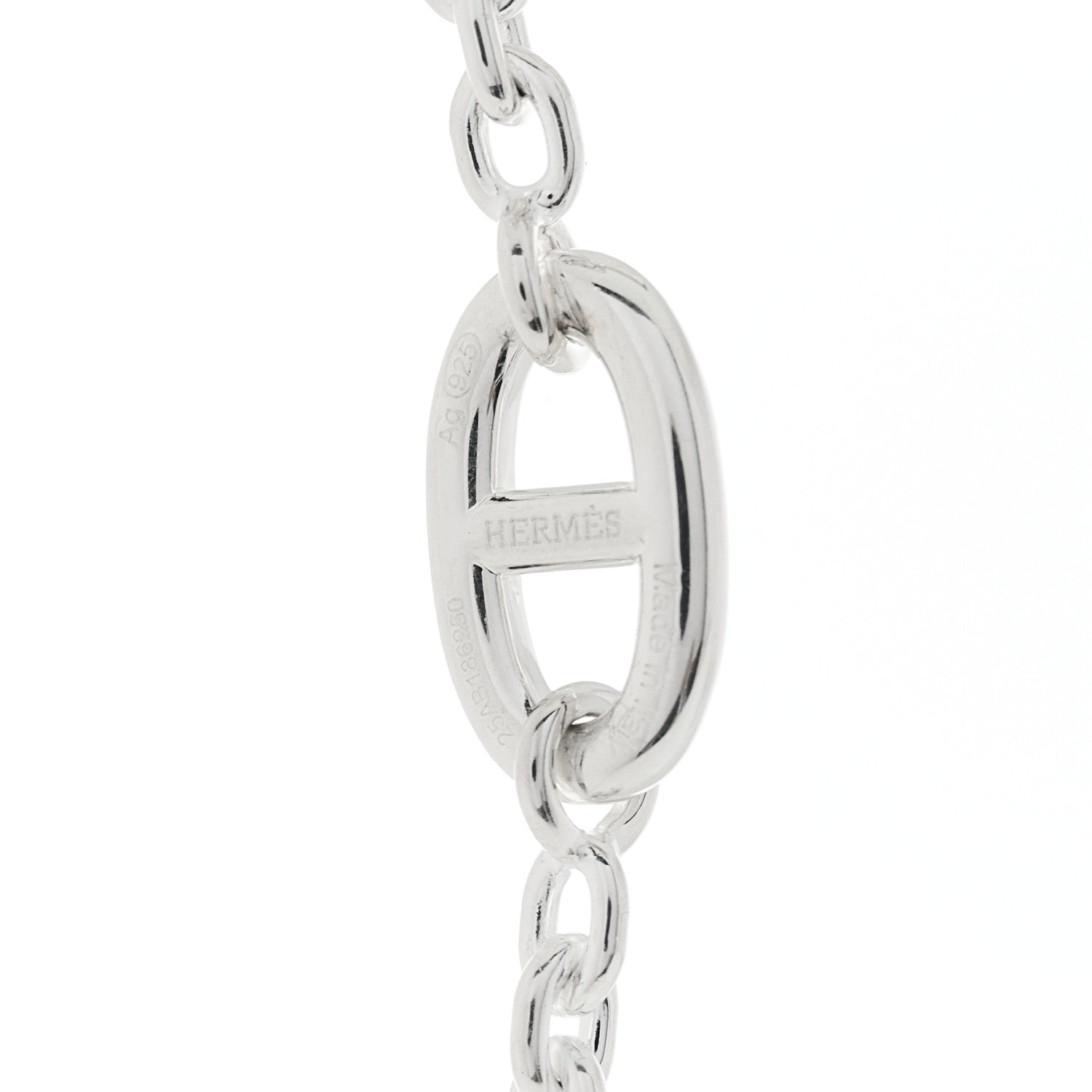 Hermes Sterling Silver Farandole Necklace 160 4 of 6
