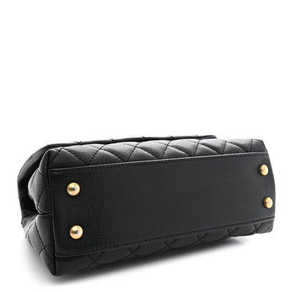 Chanel Caviar Quilted Mini Coco Handle Flap Black 4 of 10
